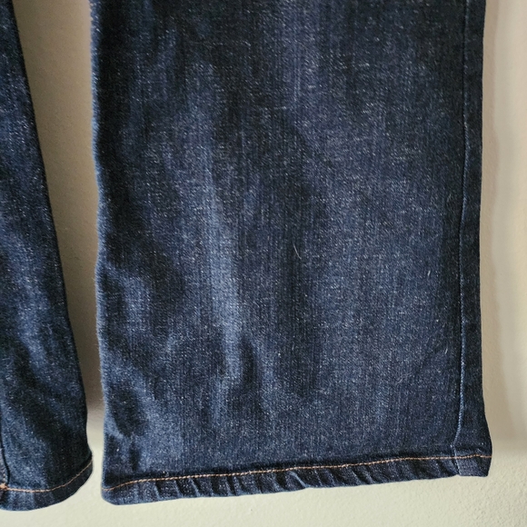GLO JEANS FLARE Dark Wash Denim Blue Jeans Small Bell Bottom Flare Jeans Size 11 - Picture 4 of 14